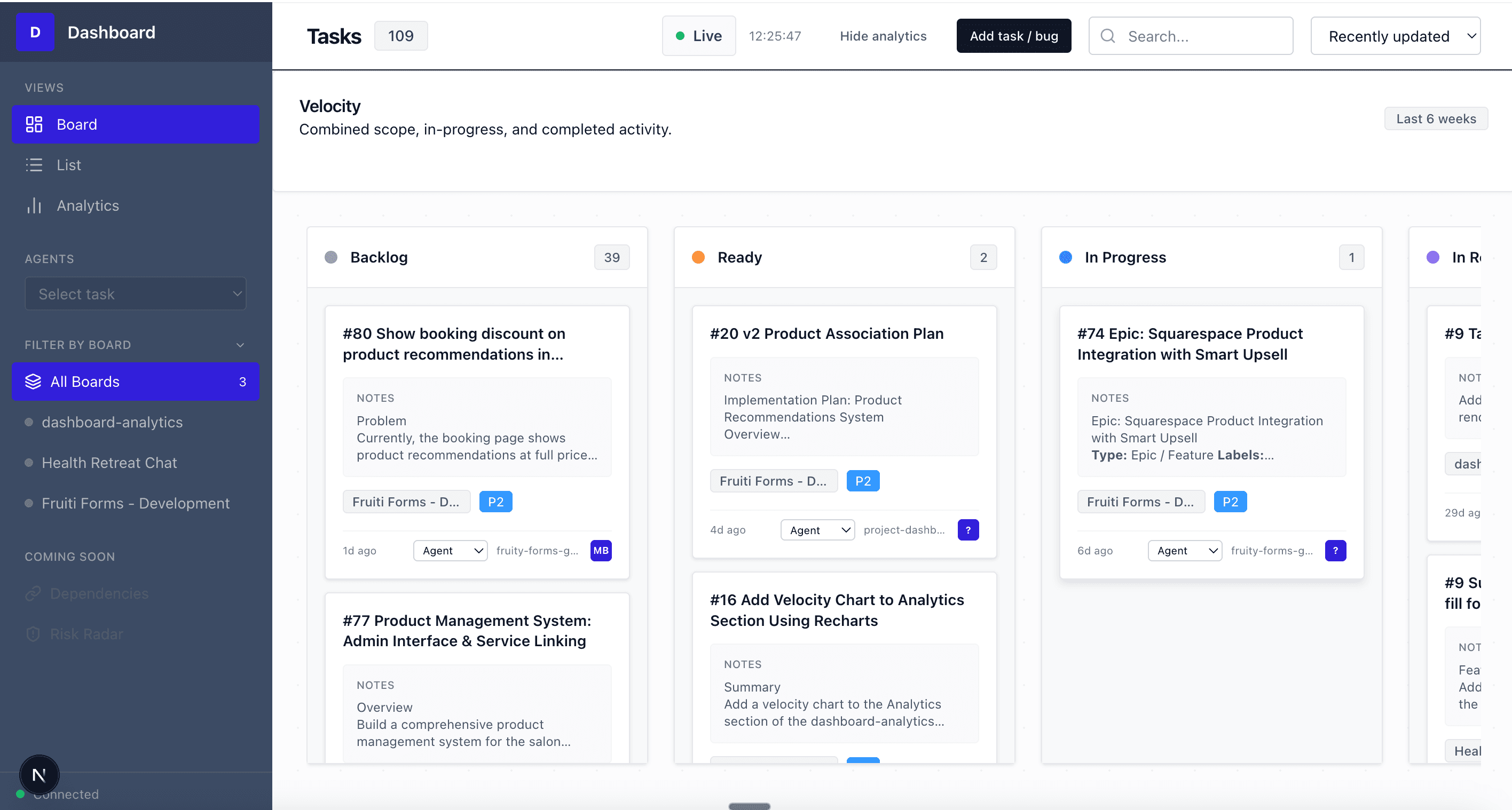 Dashboard Analytics